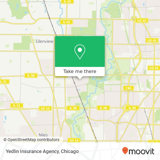 Mapa de Yedlin Insurance Agency