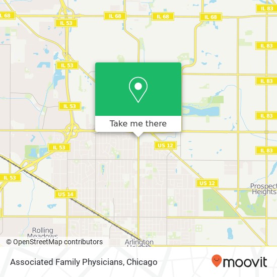 Mapa de Associated Family Physicians