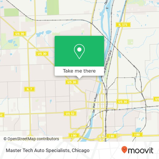 Mapa de Master Tech Auto Specialists