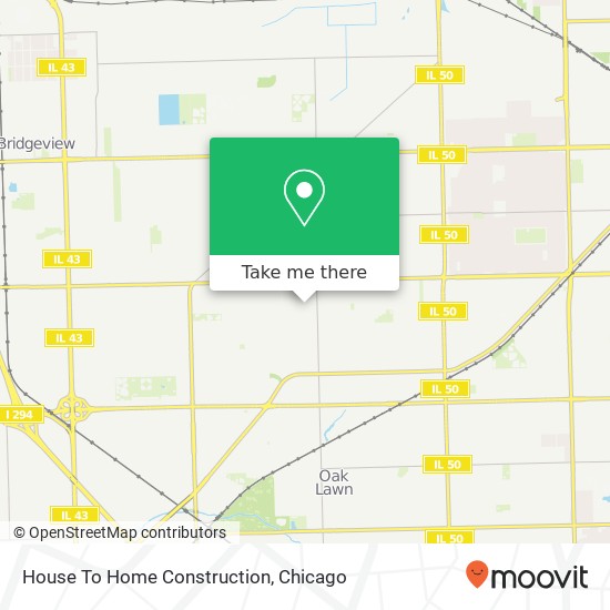 House To Home Construction map