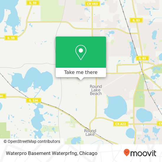 Mapa de Waterpro Basement Waterprfng