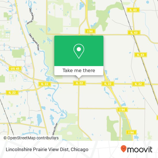 Mapa de Lincolnshire Prairie View Dist