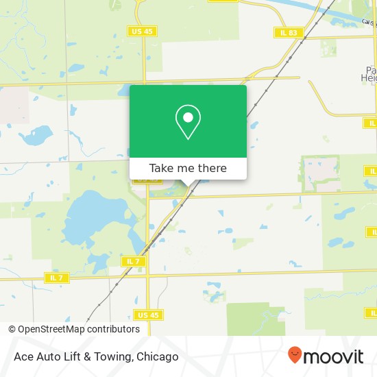 Ace Auto Lift & Towing map