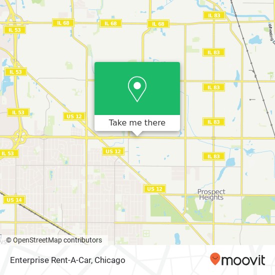 Mapa de Enterprise Rent-A-Car