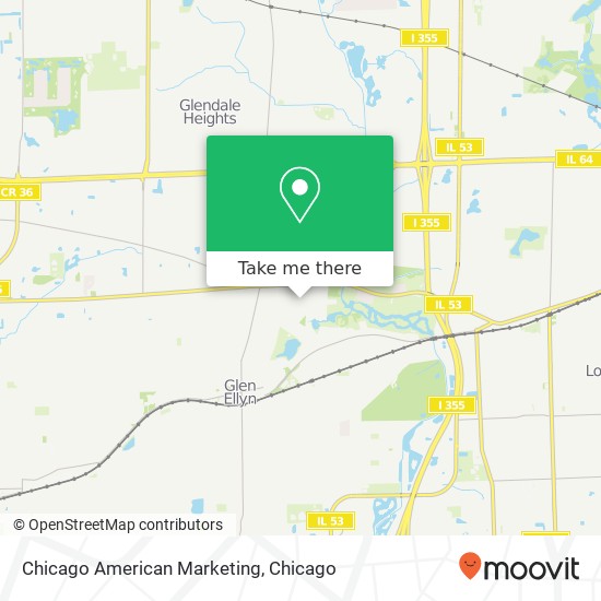 Chicago American Marketing map