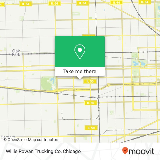 Willie Rowan Trucking Co map