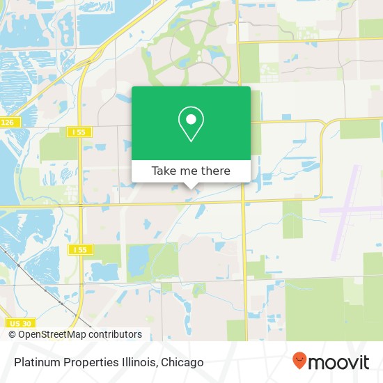 Platinum Properties Illinois map