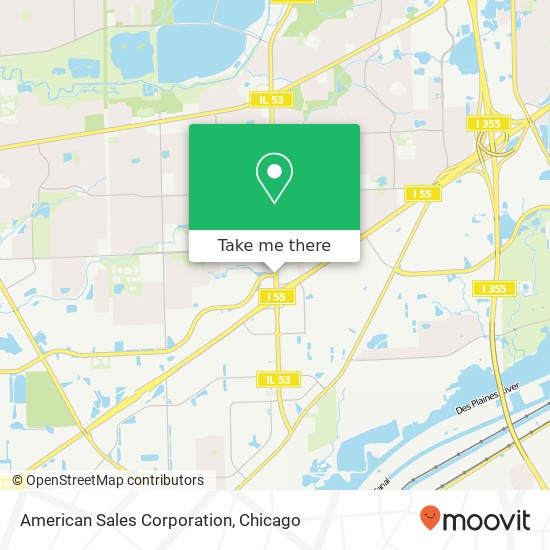 American Sales Corporation map