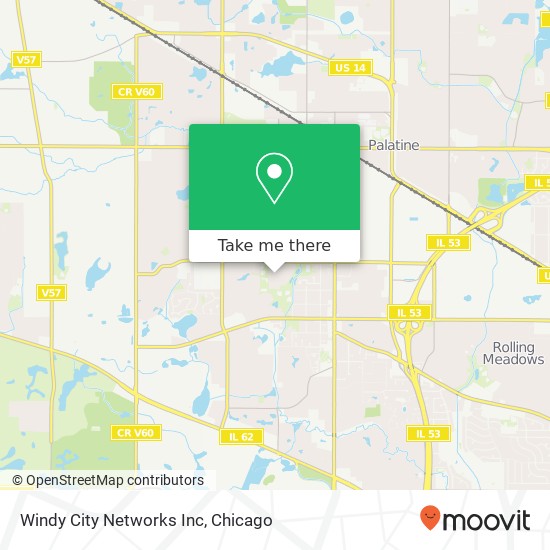 Mapa de Windy City Networks Inc