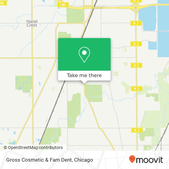 Gross Cosmetic & Fam Dent map