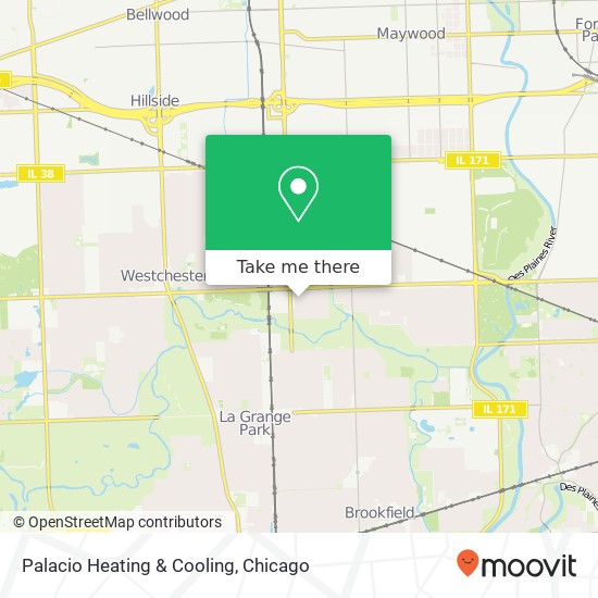 Palacio Heating & Cooling map