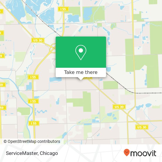 ServiceMaster map