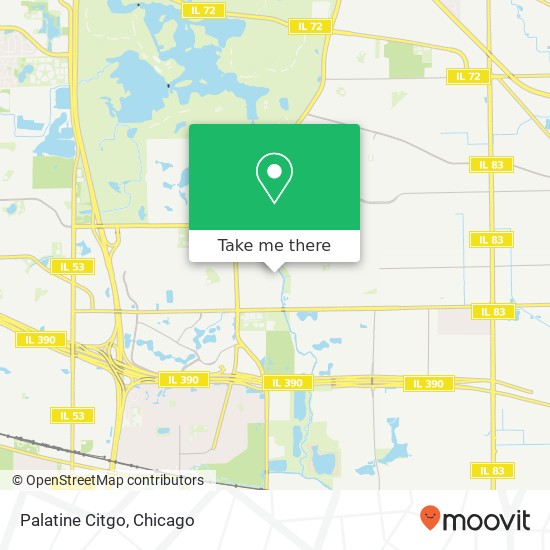 Palatine Citgo map