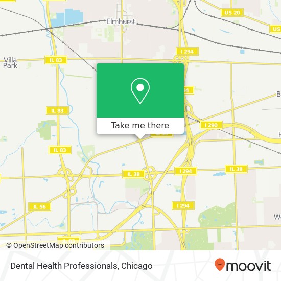 Dental Health Professionals map