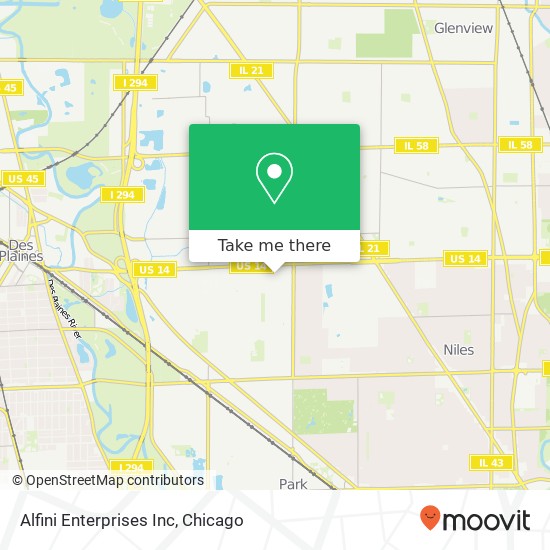 Alfini Enterprises Inc map