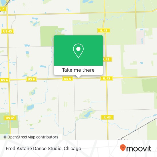 Fred Astaire Dance Studio map