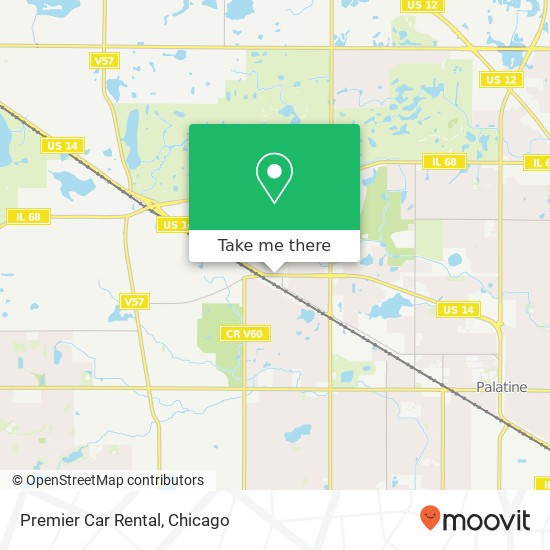 Mapa de Premier Car Rental