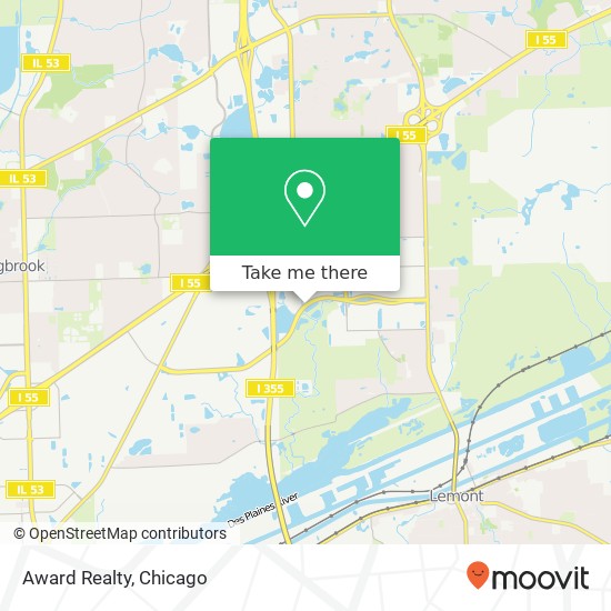 Award Realty map