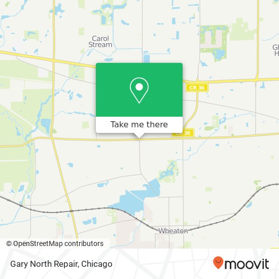 Gary North Repair map