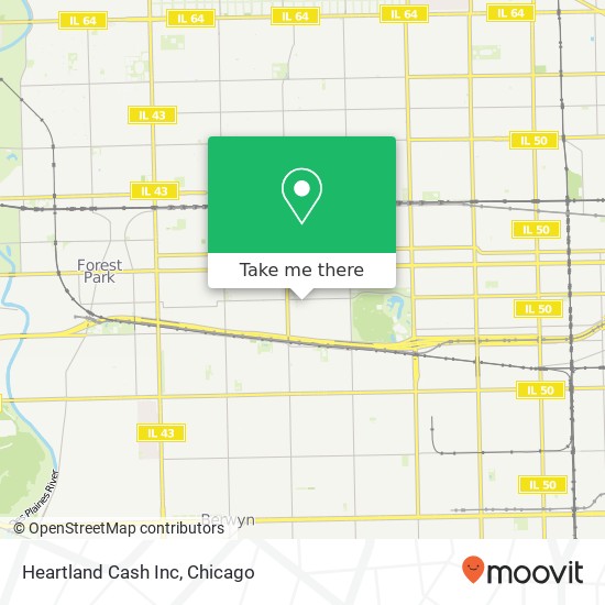 Mapa de Heartland Cash Inc