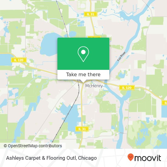 Ashleys Carpet & Flooring Outl map