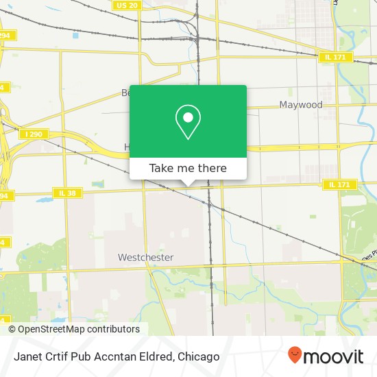 Mapa de Janet Crtif Pub Accntan Eldred