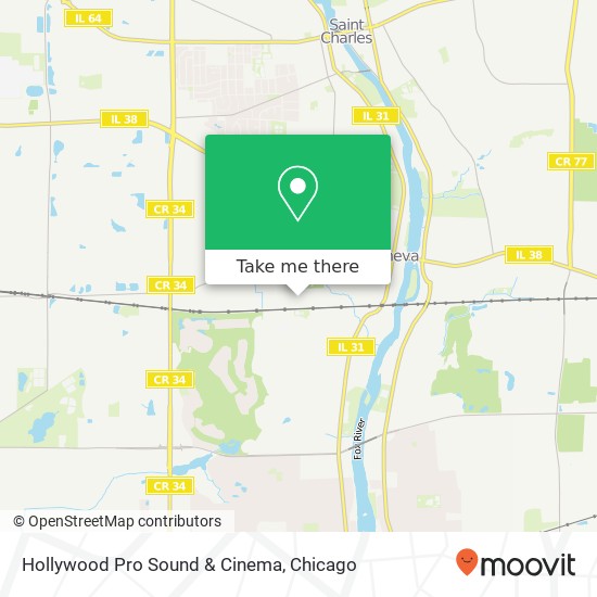 Mapa de Hollywood Pro Sound & Cinema