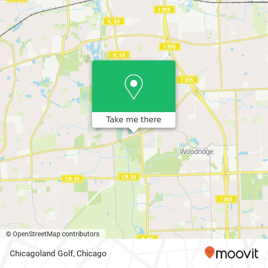 Chicagoland Golf map