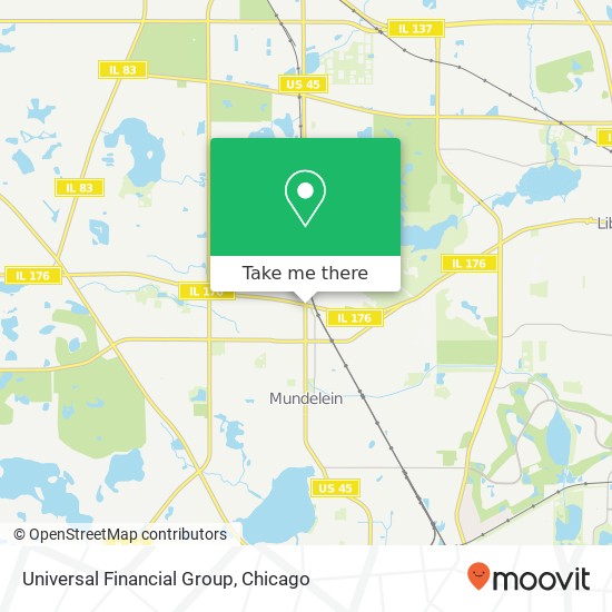 Universal Financial Group map