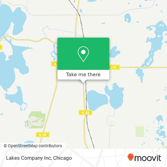 Lakes Company Inc map