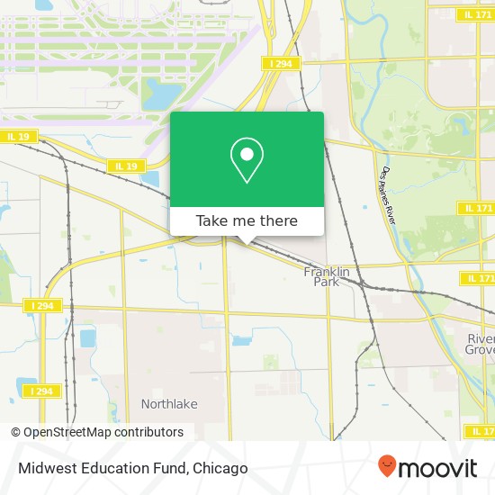 Midwest Education Fund map