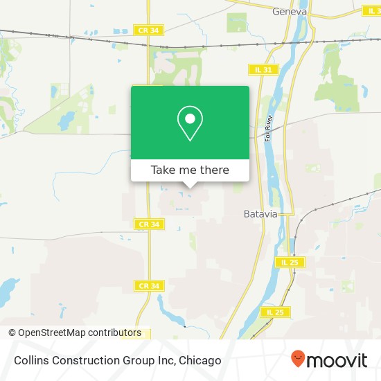 Mapa de Collins Construction Group Inc