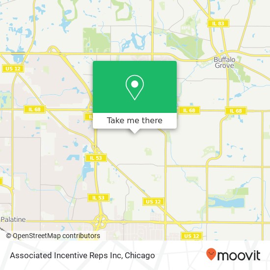 Associated Incentive Reps Inc map