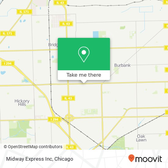 Midway Express Inc map