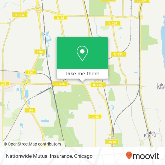 Mapa de Nationwide Mutual Insurance
