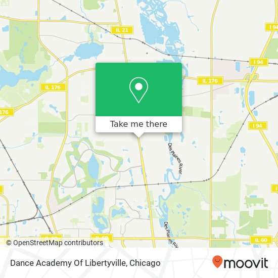 Dance Academy Of Libertyville map
