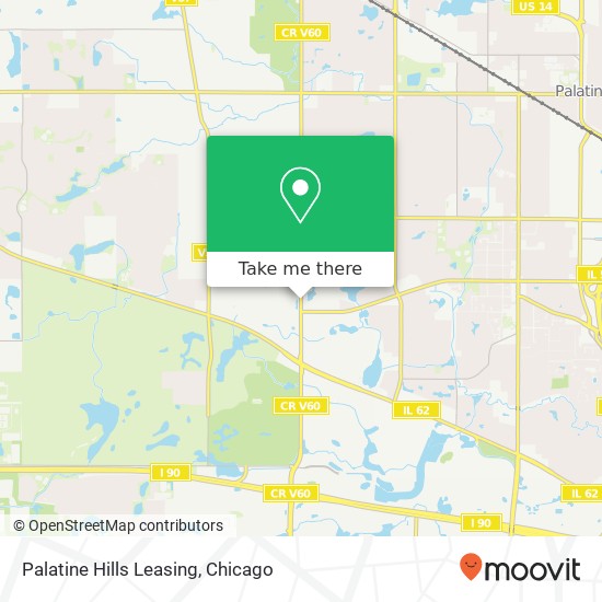 Palatine Hills Leasing map