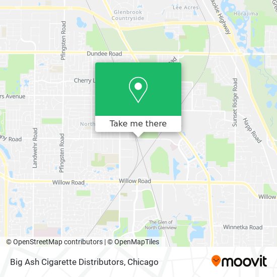 Big Ash Cigarette Distributors map