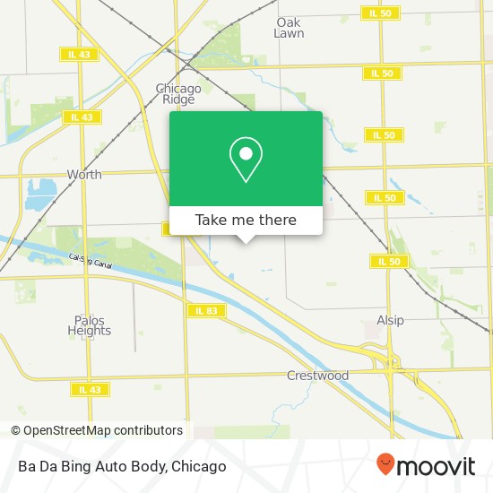 Ba Da Bing Auto Body map
