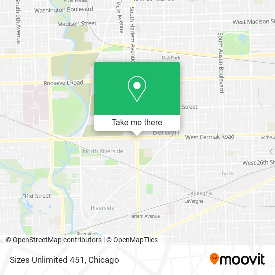 Sizes Unlimited 451 map