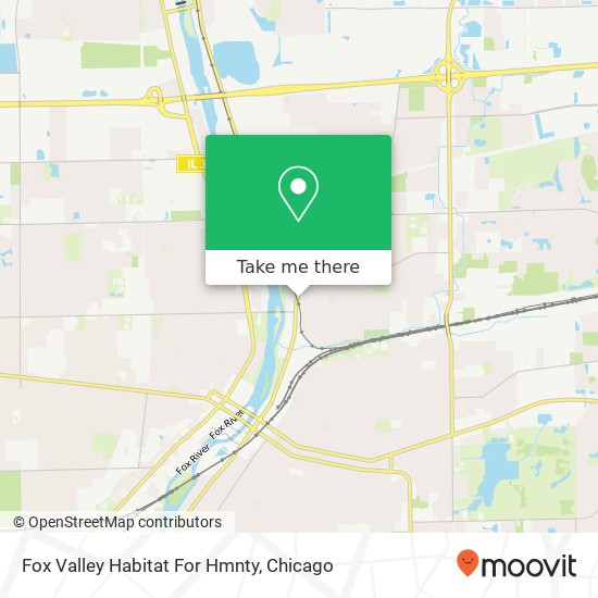 Fox Valley Habitat For Hmnty map