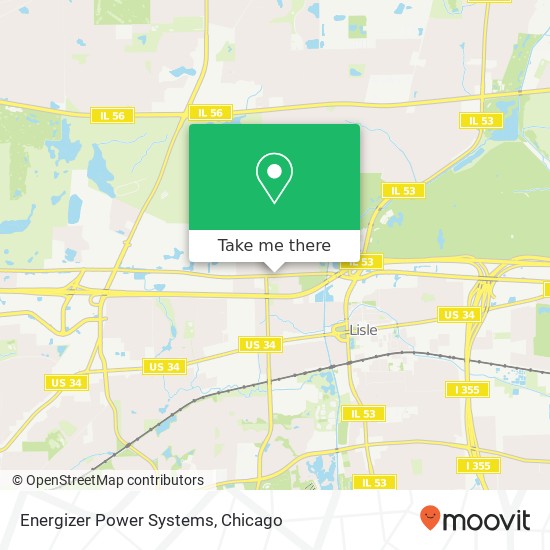 Mapa de Energizer Power Systems