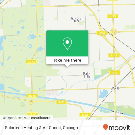 Mapa de Solartech Heating & Air Condit