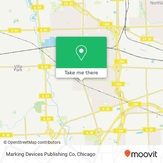 Mapa de Marking Devices Publishing Co