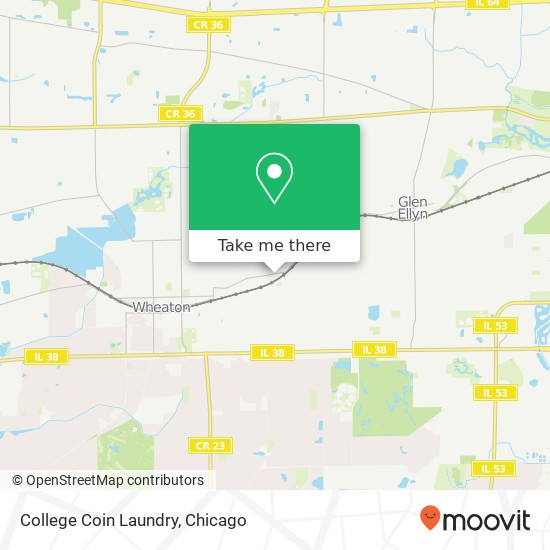 College Coin Laundry map