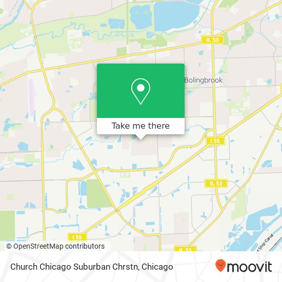 Mapa de Church Chicago Suburban Chrstn