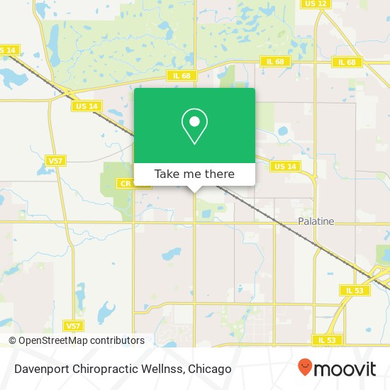 Davenport Chiropractic Wellnss map