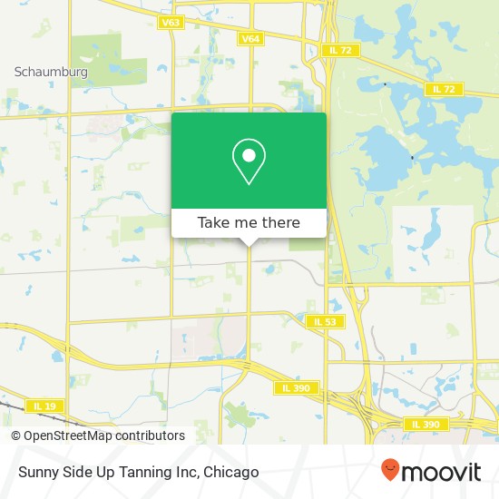 Sunny Side Up Tanning Inc map