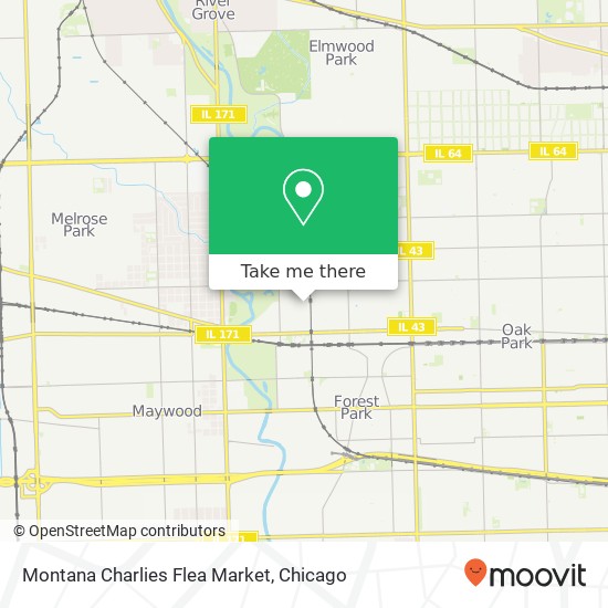 Mapa de Montana Charlies Flea Market