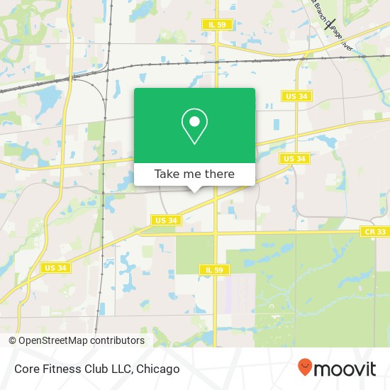 Core Fitness Club LLC map